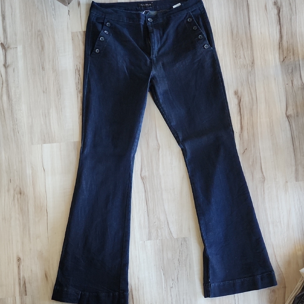 Stylish Navy Blue Flared Pants - image 1